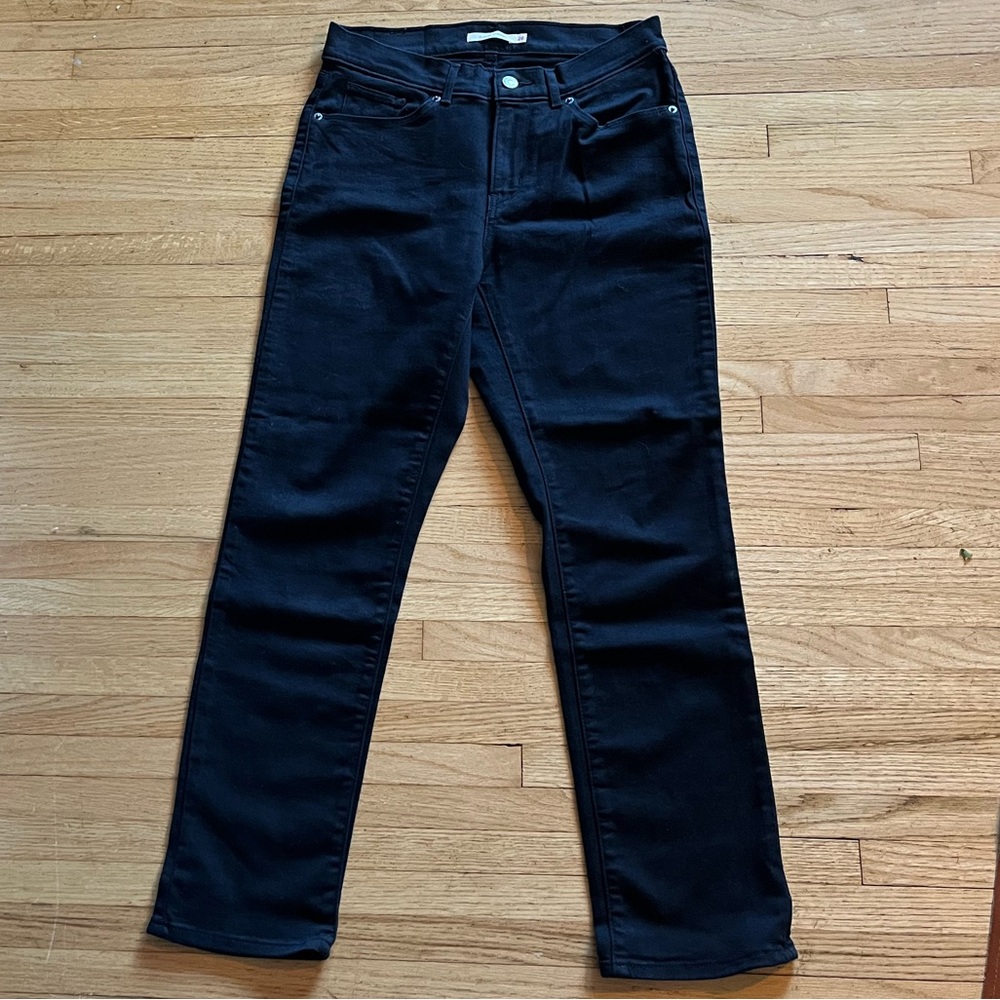 Levi's Black Straight Leg Jeans